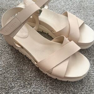 Cole Haan Women's Cream Strappy Sandals